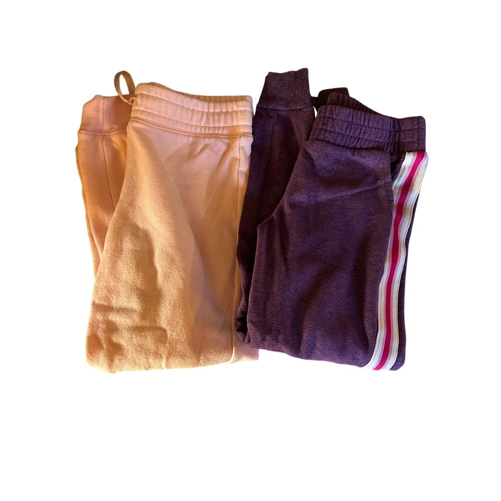 Athletic works pink and purple pants bundle size 7/8